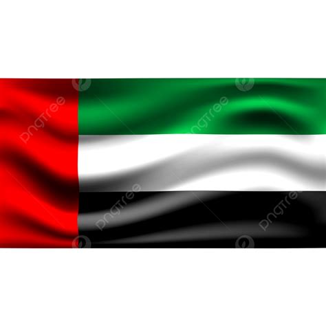 Arabic 3d Vector, United Arab Emirates Flag Waving 3d Illustration ...