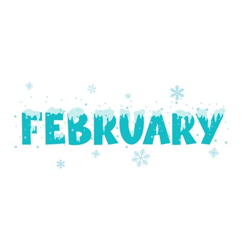 The Word February Clip Art