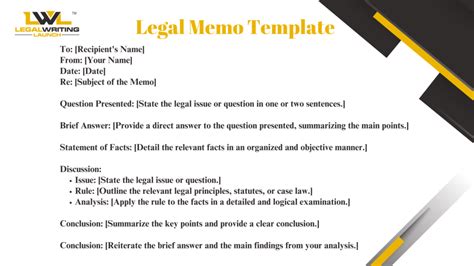 Memo Format Law Examples 的图像结果