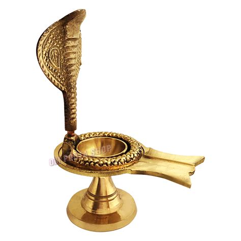 Yoni Base with Snake in Brass buy online at best price