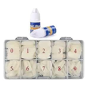 Buy Scheibe Nails Tips 500 Pcs False Acrylic Fingernails Full Cover ...