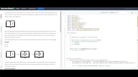 Image result for Drawing Book HackerRank Solution