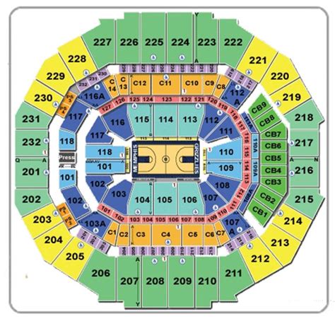 Memphis Grizzlies Ticket Map