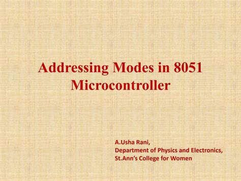 Image result for Addressing Modes of 8051 Microcontroller