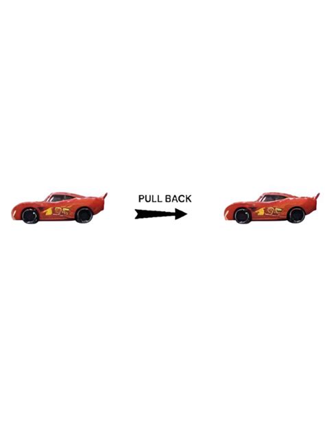 Lightning McQueen Disney Pixar Cars Pull-Back Toy Racing Car TV283 ...