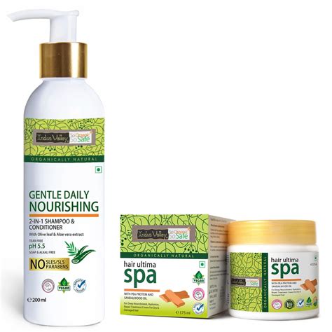 Buy INDUS VALLEY Daily Care Gentle Shampoo and Nourishing Hair Ultima ...