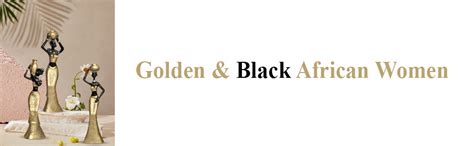 Buy Xtore Beautiful New Golden & Black African Women for Home Decor ...