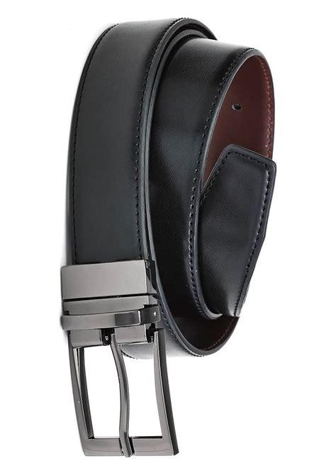 Mens Leather Reversible Belt | Genuine Leather | Clothing Direct AU