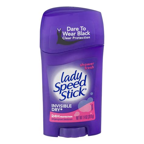 Lady Speed Stick Antiperspirant & Deodorant, Invisible Dry, Shower ...