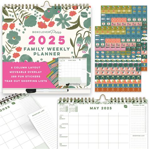 Boxclever Pressfamily Weekly Planner 2025 2025 Calendar Uk With 6 ...