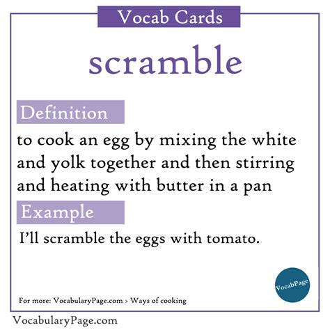 Image result for Cooking Vocabulary Examples
