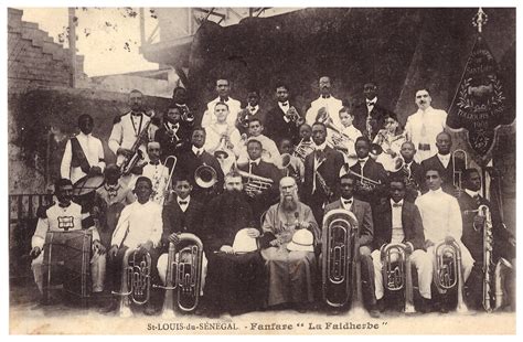 St Louis du Sénégal - Fanfare "La Faidherbe" - Carte postale ancienne ...
