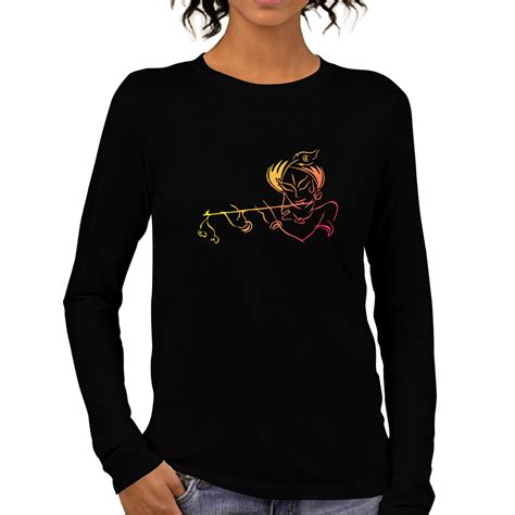 Buy Pooplu Women's Regular Fit Lord Krishna Cotton Printed Round Neck ...