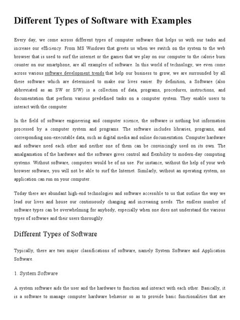 Image result for Different Types of Software PDF