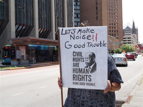 'Good trouble': Hoosiers rally against Trump, honor late US Rep. John ...