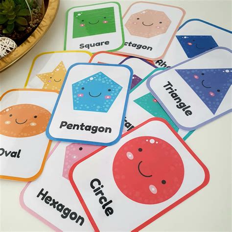 2d Shapes Printable Flashcards - Printable Templates