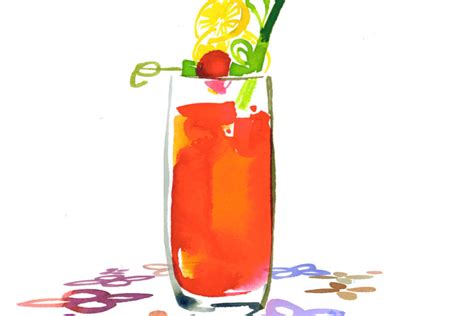 St. Regis Bloody Mary recipe book with signature red cocktail