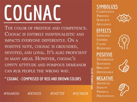 Cognac Color Meaning: Symbolism of Prestige, Competence, Subtlety, and ...