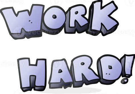 drawn cartoon work hard symbol 45192755 PNG