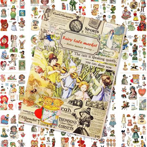 FunBlast Sticker Book Set – 20 Sheets/300+ Aesthetic Stickers, Fary ...