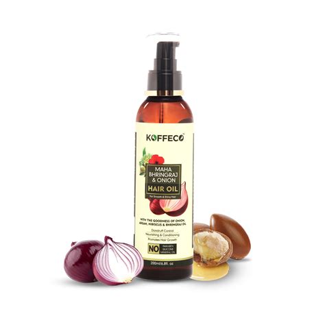 KOFFECO MAHA BHRINGRAJ, ONION & HIBISCUS HAIR OIL 200 ML – vitamuch.in