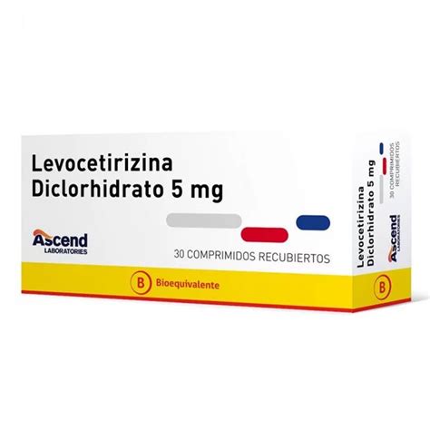Levocetirizina Comprimidos Recubiertos 5mg – Farmacia El Quimico