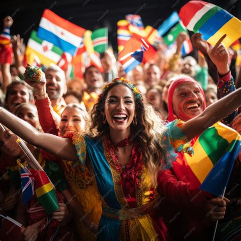 Premium Photo | People from different cultures celebrating together