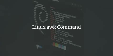 Awk Command Examples 的图像结果