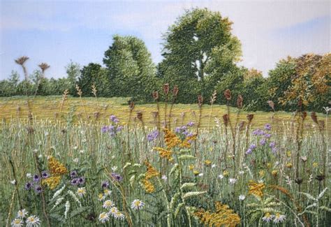 Thread Painting Scenery by Machine 的图像结果