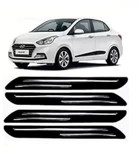 GS Grow n Shine Double Chrome Rubber Car Bumper Protector Guard (Set of ...