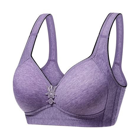 Jsaierl Women's Bras Wireless Lift T-shirt Bras Seamless Padded ...
