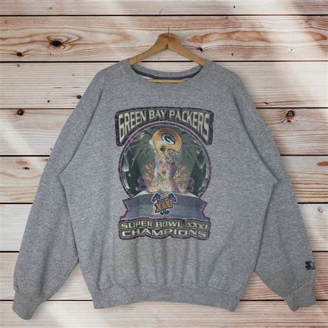 Vintage Style 90’s Starter NFL Green Bay Packers Crewneck Sweatshirt ...