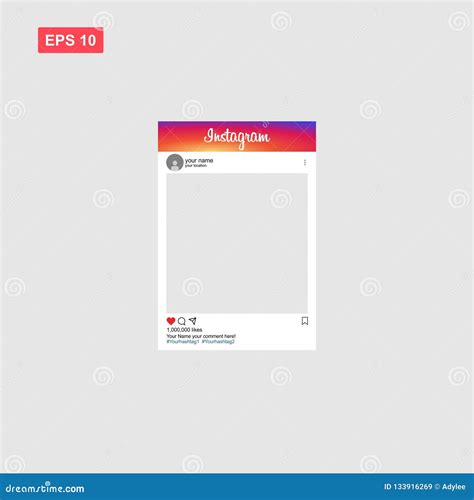 Blank Instagram Template