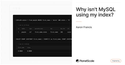 Image result for MySQL Using Where Index