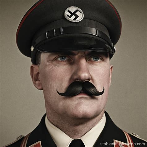 Man with Hitler Mustache | Stable Diffusion Online
