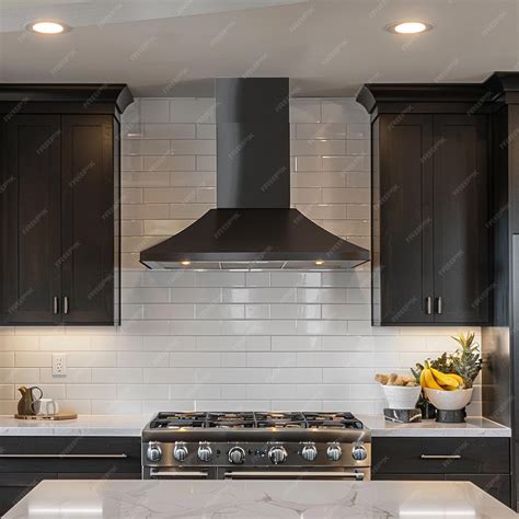Premium Photo | A modern range hood with sleek design and powerful ...