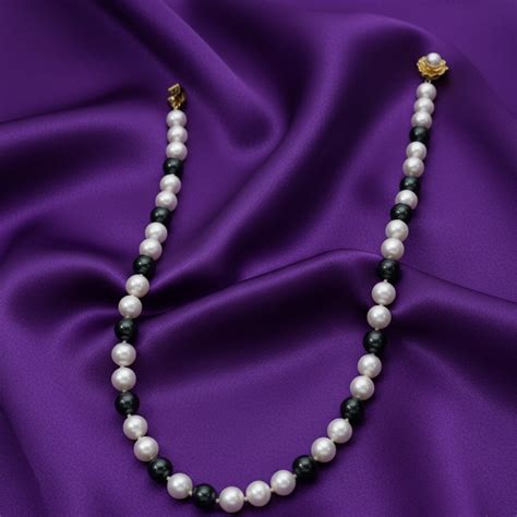 Mixed Black And White Pearl Necklace – mangatraipearls