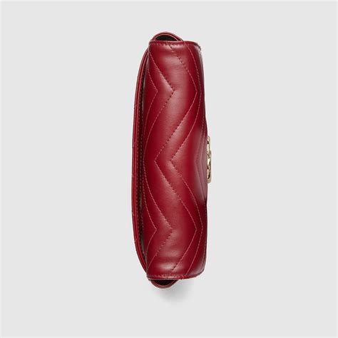 〔GGマーモント〕スモール ショルダーバッグ ・ロッソ アンコーラ レッド レザー | GUCCI公式