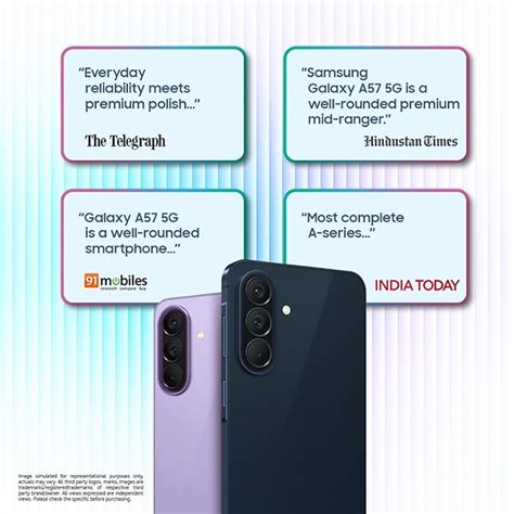 Samsung Galaxy A57 5G (Awesome Navy, 8GB RAM, 256GB Storage) – Agentic ...