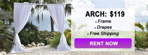 rent arches wedding