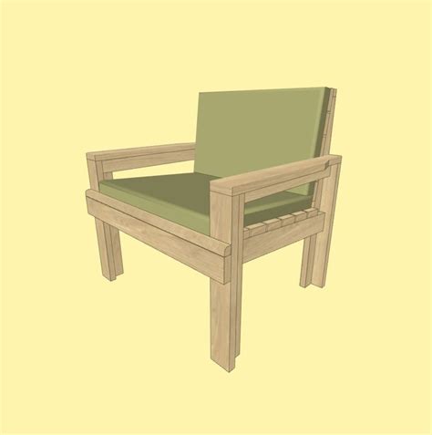 DIY Sofa Plan, Patio Chair Plan, Patio Furniture Plan, DIY Plans, DIY ...