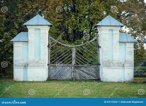 Russia, Smolensk Region Griboyedov Manor Hmelita, the Old Main Gate ...