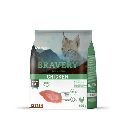 BRAVERY CHICKEN KITTEN CAT 600 G