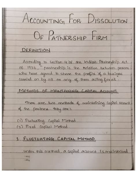 Accounting for Dissolution of Patnership Firm, Bcom Sem 2 - B. Com Co ...