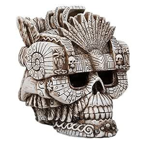 Pacific Giftware Montezuma Aztec Ruler Skull Collectible Figurine ...