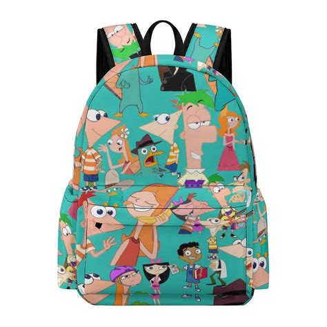 Phineas And Ferb Leisure Backpack 3D Printing Cute School Backpacks ...