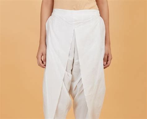 White Cotton Dhoti Pants
