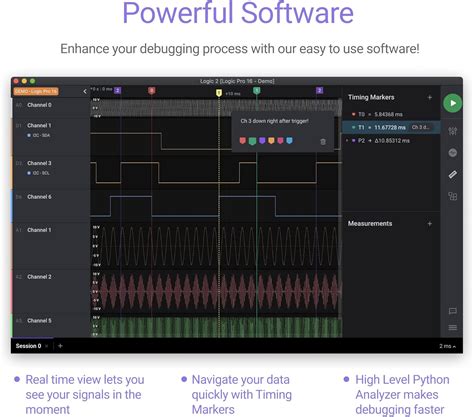 Buy Logic Pro 16 (Black) - Saleae 16-Channel Logic Analyzer ...