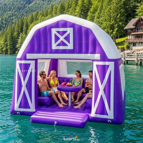 Inflatable Barn Lake Floats – Giant Floating Play Center for Lakes ...