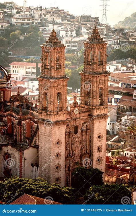 Santa Prisca Church in Taxco, Guerrero, Mexico Stock Image - Image of ...